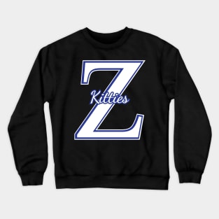 1920 Zetas Z Phi So Sweet Dove Love Z Kitty Blue Crewneck Sweatshirt